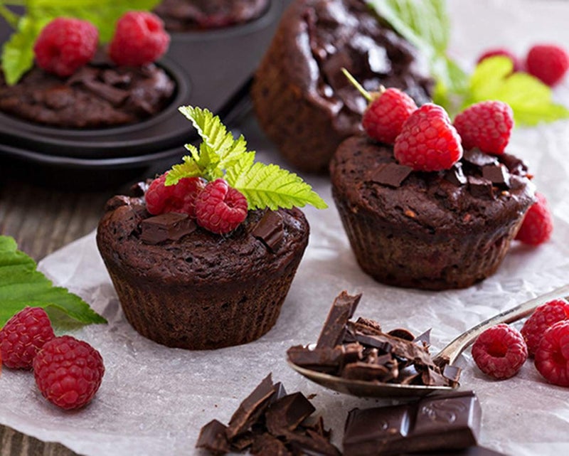 HYTK 4 Cup Muffin Pan 2 Pcs (8.5 X 7.48 Inch) Air Fryer Small Oven Cupcake Baking Pan Non Stick No Toxic Bakeware - Image 5